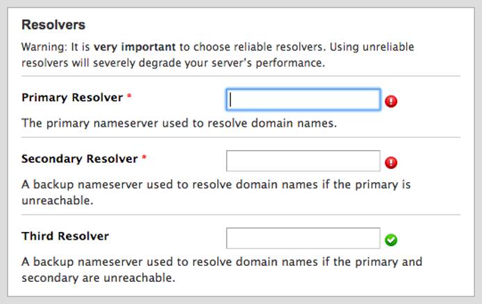 cPanel DNS resolver entries. cPanel DNS resolver entries.