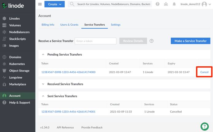 Your cancelled Service Transfers are listed on the Service Transfers page. Your cancelled Service Transfers are listed on the Service Transfers page.