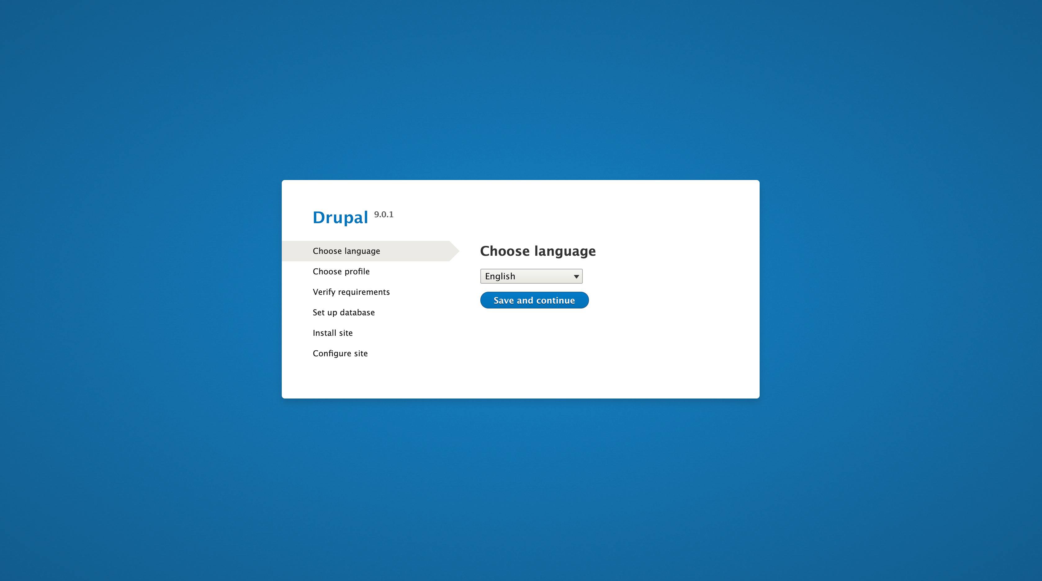 View the Drupal installation page. View the Drupal installation page.