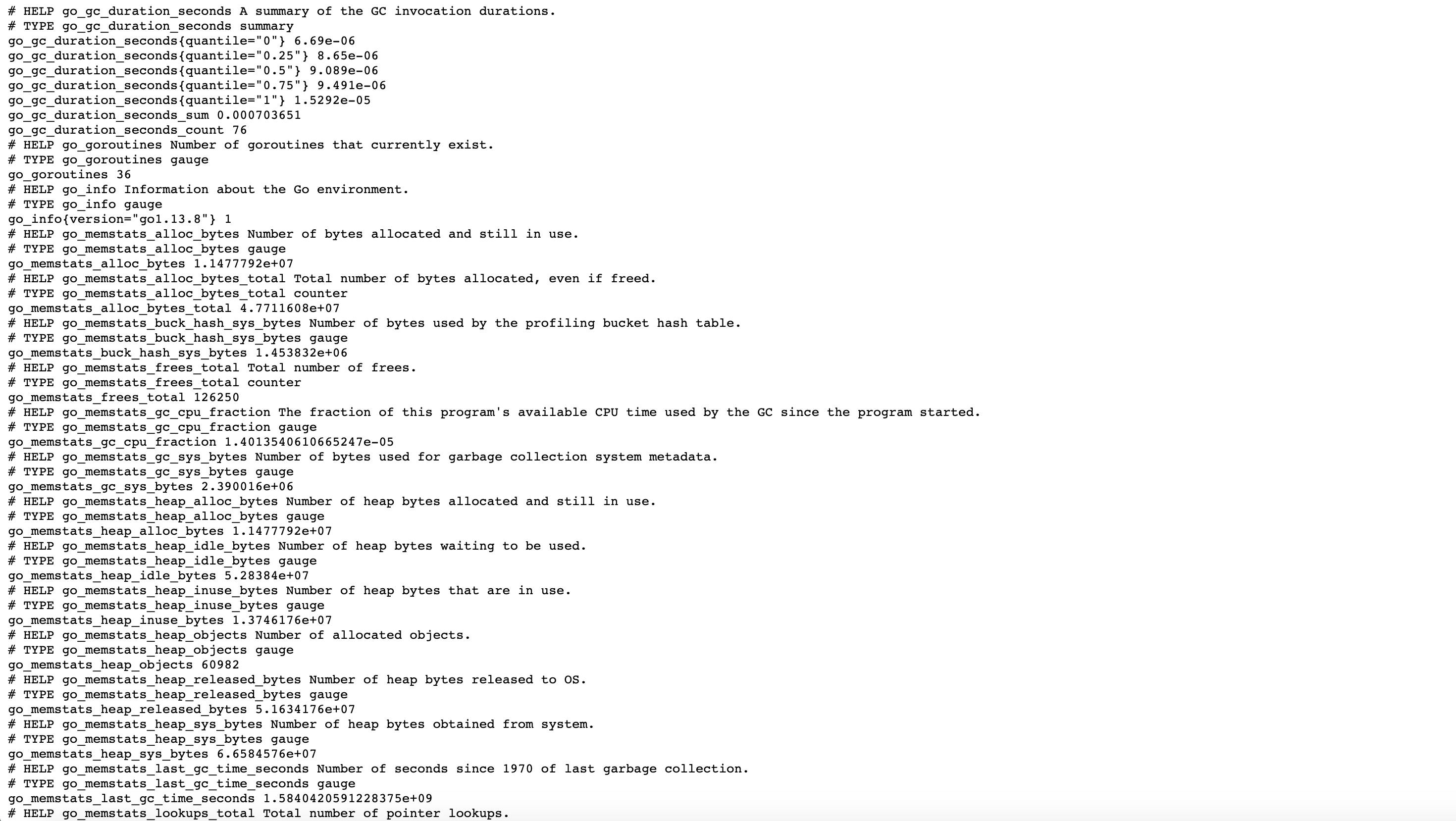 Verify that Prometheus is serving metrics by visiting the sample metrics page. Verify that Prometheus is serving metrics by visiting the sample metrics page.