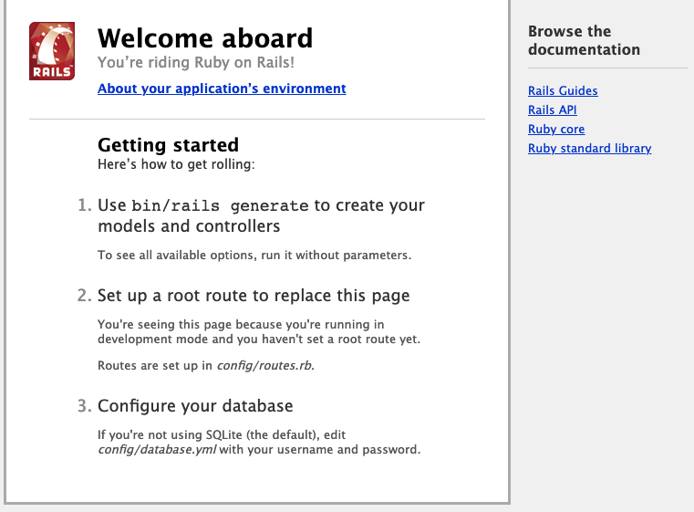 Rails Welcome Page Rails Welcome Page